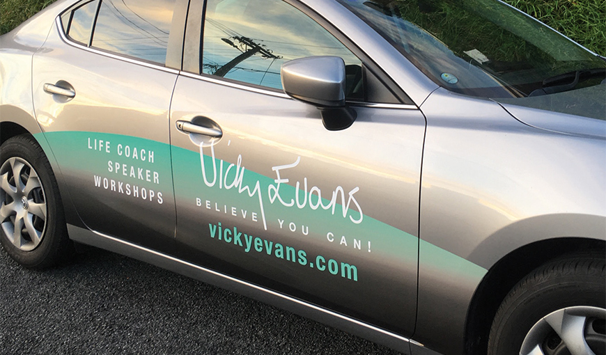 vicky evans vehicle signage